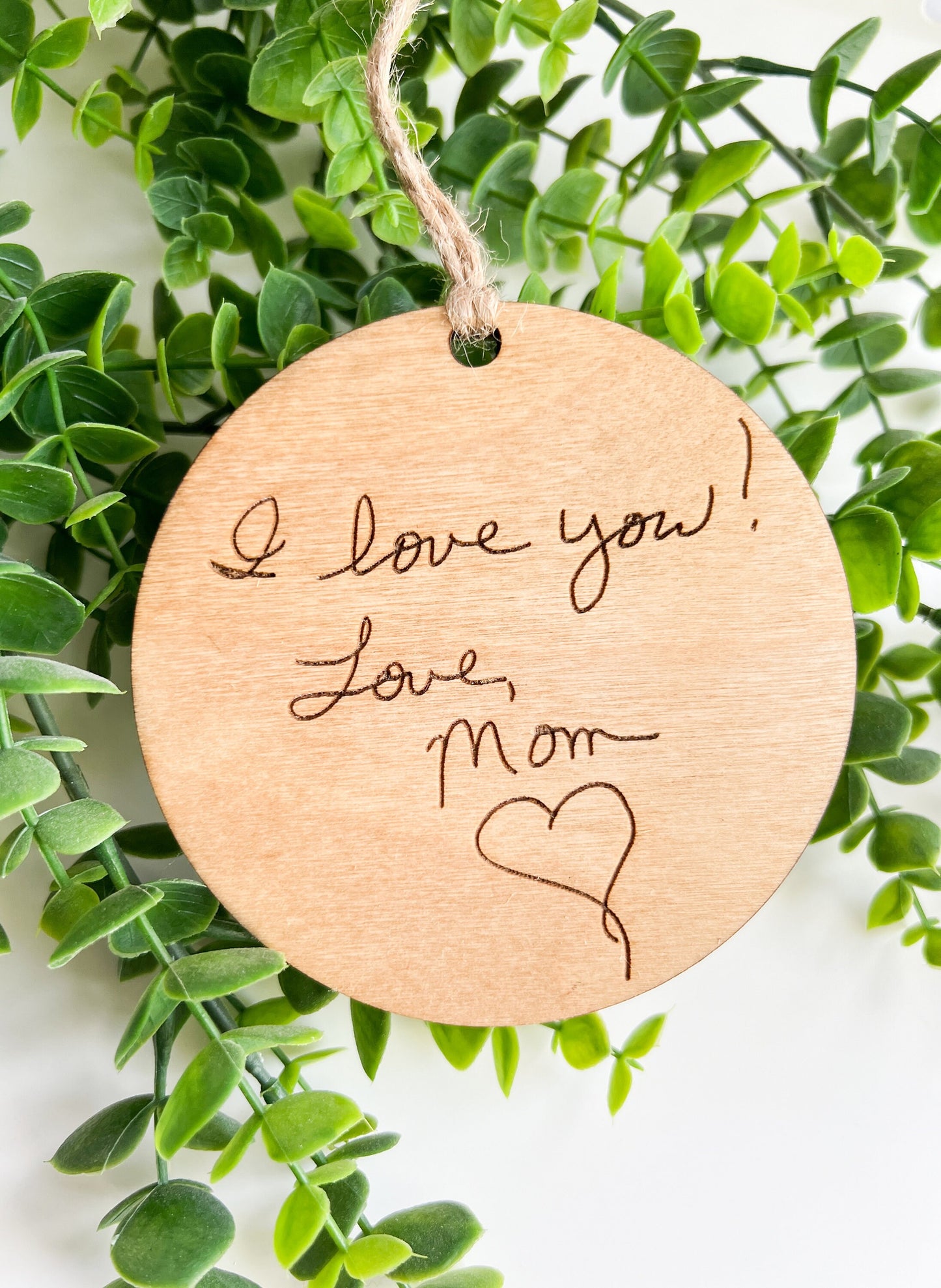 Personalized Handwritten Keepsake Ornament