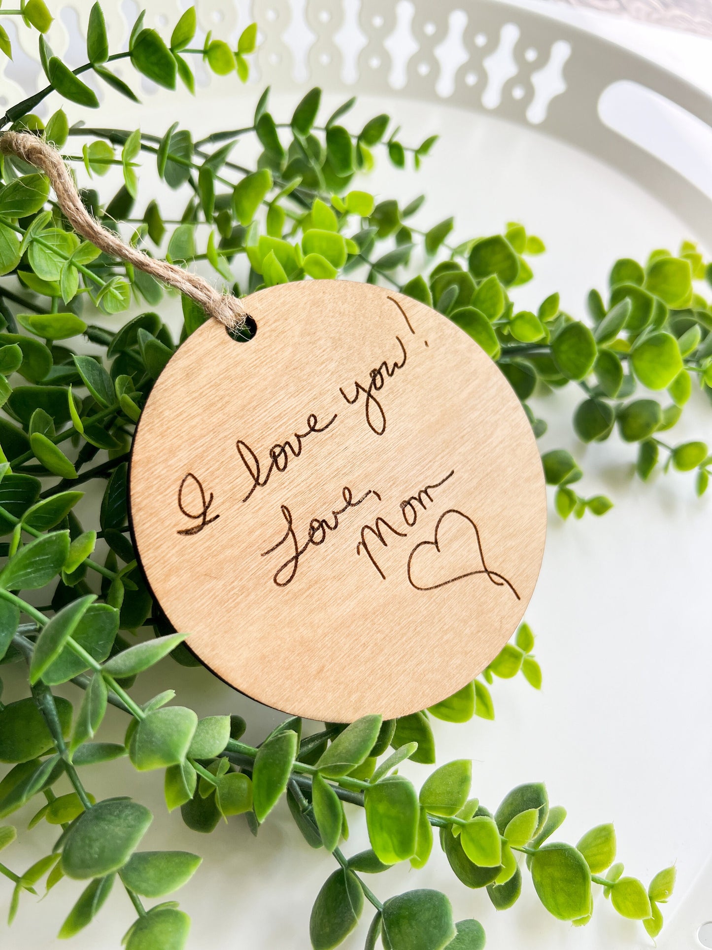Personalized Handwritten Keepsake Ornament