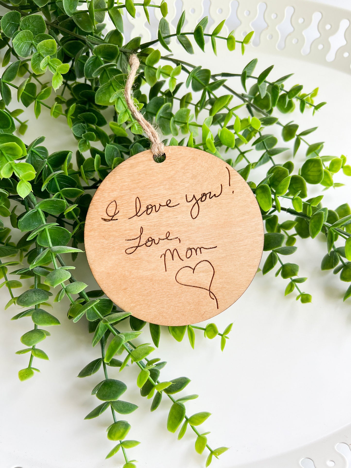 Personalized Handwritten Keepsake Ornament
