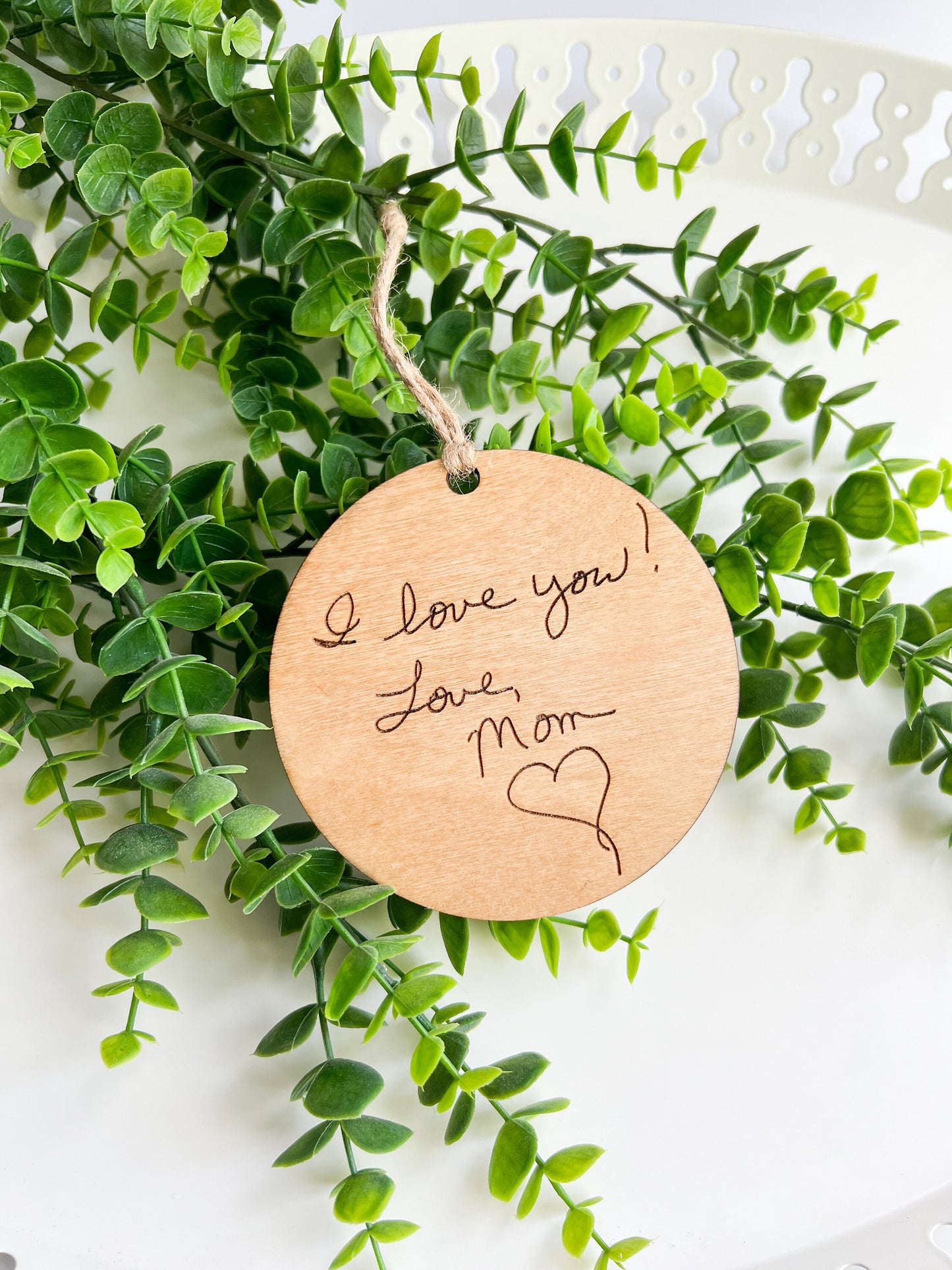 Personalized Handwritten Keepsake Ornament
