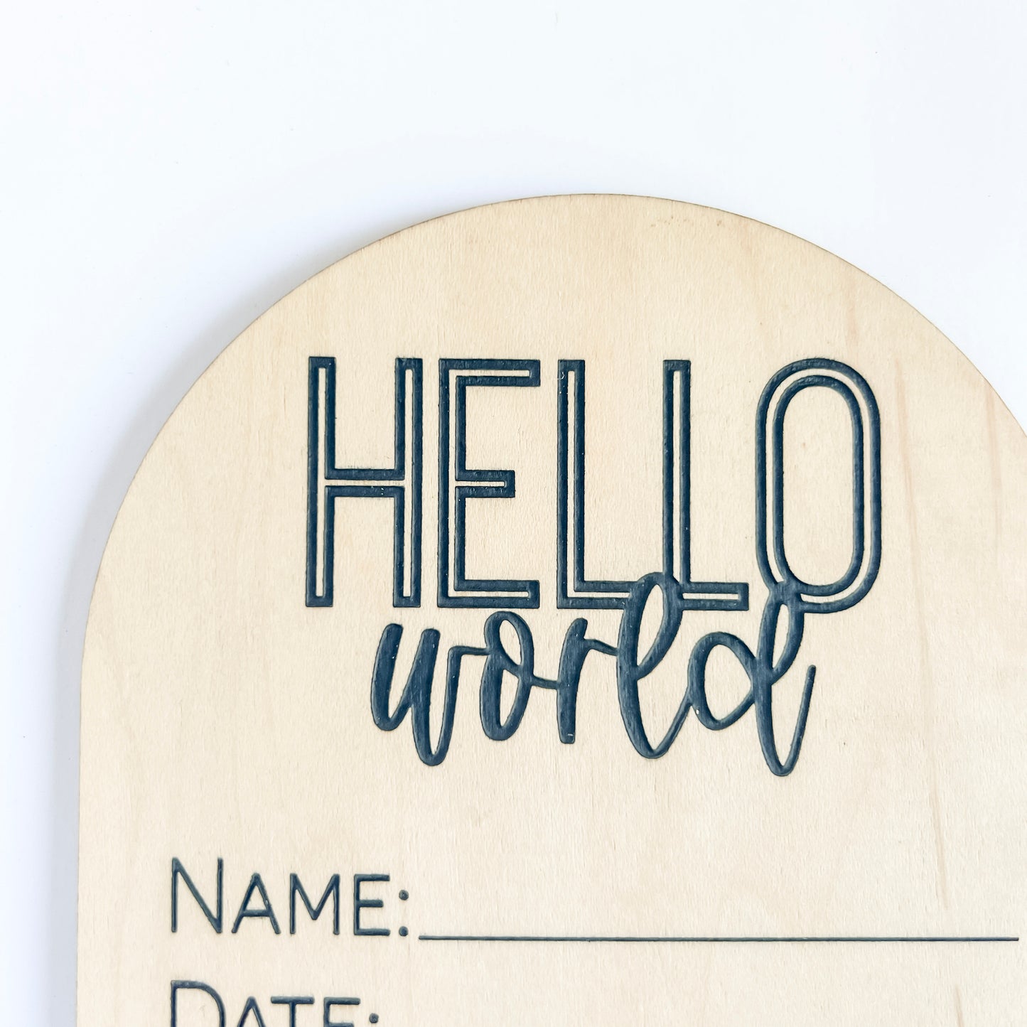 Baby Birth Announcement Sign With Birth Stats