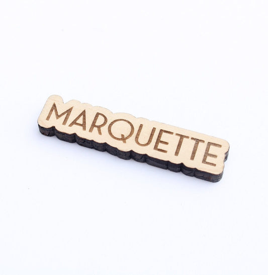 Marquette Michigan Wooden Magnet Souvenir