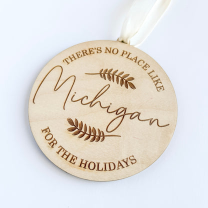 Memories Made In Michigan Christmas Ornament